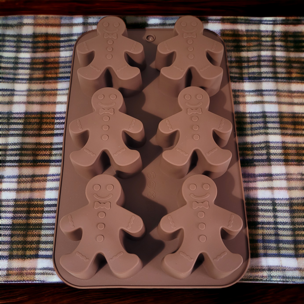 Molde Gingerbread Man de motivos navideños; 6 cavidades. 🎄